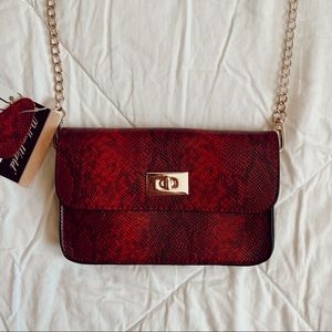 Snake skin purse